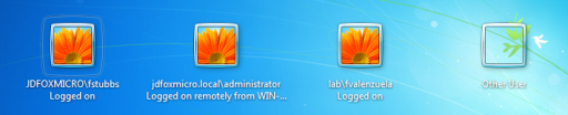 Windows 7 Logon Screen Multiple Users