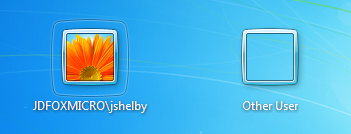 Windows 7 Logon Screen Switch User
