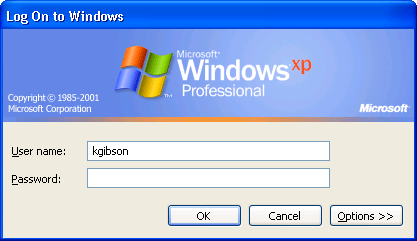 Windows XP Logon No Domain