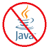 Java logo crossed out