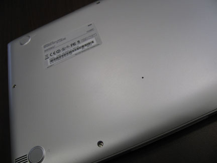 Chromebook bottom