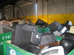CRTs awaiting recycling