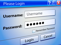 Screenshot of login prompt