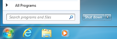 Windows 7 Shut Down default button