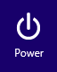 Bouton d'alimentation Windows 8
