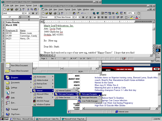 Windows 95 Desktop